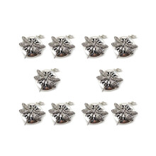 10-delige zilveren hangerketting met libelle-aromadiffuser