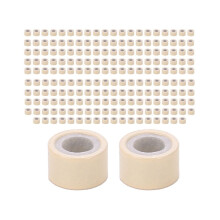 200 Stück 5 mm gelbe Silikon-Mikroringe-Verbinder für Haarverlängerungen