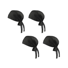 4X Unisex Bandana Cap Hoofddoek Hoofdband Biker Hat Piraten Sjaal in Sport Fiets Bandana Cap 100% Katoen