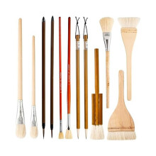 12-delige set keramische glazuurkwasten, acryl- en aquarelkwasten voor tekenen, kunstenaars, schilderen,
