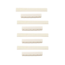 4x Weiss Gitarrenteile 6-saitige klassische Gitarre Knochensteg Sattel und Stegeinlage Elfenbein-Set