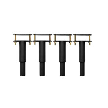 4-delige bedframepoten, in hoogte verstelbare middensteunpoot voor bedframes, zware middenlattensteunpoot