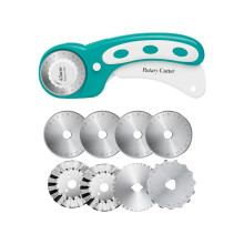 45 mm roterende stofsnijder met 8 roterende messen, rolmes voor stof, mes voor het overslaan van haakranden,