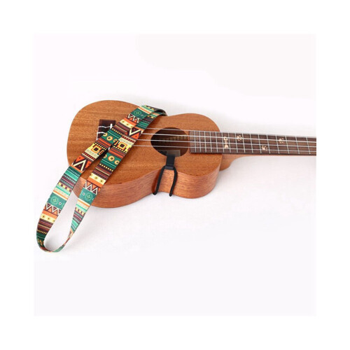 3X Justerbar Mjuk Polyester Gitarr Ukulele Gitarr Akustisk Bas Axelrem Bälte Band Krokar 2