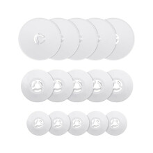 15-piece sewing machine bobbin cap set, small, medium, large, replacement bobbin cap, white, sewing spare parts