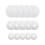15-piece sewing machine bobbin cap set, small, medium, large, replacement bobbin cap, white, sewing 1
