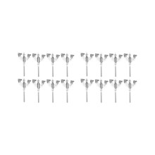 16-piece bass drum claw hook set with screws and tension rods for bass drum repair parts, accessories