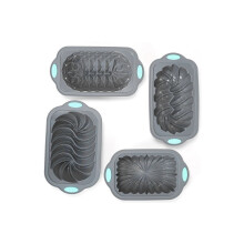 4-Teiliges Antihaftbeschichtetes Brotbackform-Toastpfannen-Set für Den Küchenofen für Bananenbrot, Sandwichbrot, Sandkuchen und Hackbraten