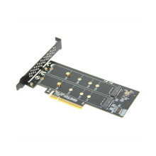 1 bis 2x NVMe-Erweiterungskarte PCIe 4.0 x8 für M.2 NVMe SSD PC x1 x4 x8 Erweiterungskarte PCIe 3.0