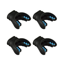 4x Schnorchel-Mundstück-Regler-Tauchmundstück Universal-Zubehör Ersatz-Silikon-Atemgerät Blau