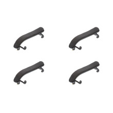 4X Neue 4/4 Schwarze Violinen Schulterstuetze Voll Einstellbar Fuer Beide Hoehen und Winkel
