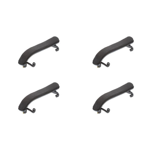 4X New 4/4 Black Violin Shoulder Rests Fully Adjustable for Both Heights and Angles
