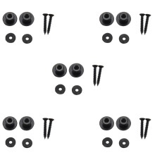 10-teiliges Pilzkopf-Gitarrenset mit Tasten und E-Gitarren-Bass-Teil, Schwarz