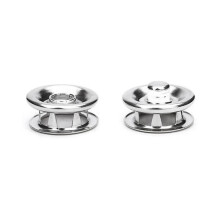 150 set tryckknappar, 9,5 mm, metall, silverfärgade tryckknappar för sömnad och hantverk, kit med öppna