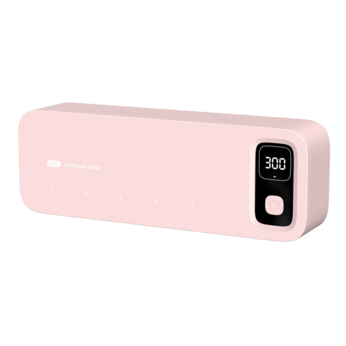 Toothbrush storage, sterilizer, charging, UV storage box, wall-mounted, pink