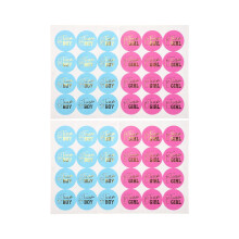 48 Pieces Gender Reveal Stickers Games Team Boy & Team Girl Perfect Gender Reveal Party Supplies Boy and Girl Stickers