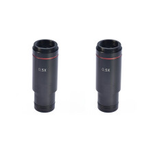 2 stuks 0,5x XC-mount microscoopadapter 23,2 mm elektronische oculairreductielens 0,5x microscooprelaisobjectief