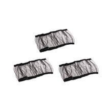 3X VogelkäFig Abdeckung Samen Fänger VogelkäFig Nylon Mesh Netz Abdeckung Rock Bewachen (Schwarz)