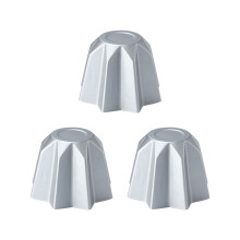 3x Geanodiseerde aluminium decoratieve vorm voor cake, brood, pandoro, gelei, chocolade, muffins, huishoudelijke