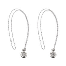 2X Mann Frauen Taschenuhr Quarz Silber Legierung Haengende Halsketten Taschen-Dekor