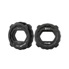 2PCS Fitness Finger Gripper Ring Silicone Hand Muscle Strengthening Ring Wrist Finger Trainer Exercise Black