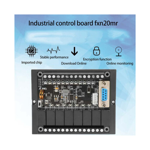 3x programmeerbare motorcontroller PLC FX1N tot 20MR programmeerbare relaisvertragingmodule met behuizing 2