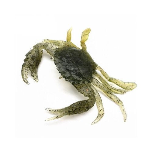4 Stück 13 cm Künstlicher Angelköder, Krabbenköder, 3D-Simulation, Weicher Angelköder, Leuchtende Farbe 1