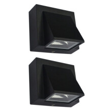 2 x 5W modern LED-vägglampa, vattentät vägglampa för utomhusbruk i korridorer, gårdar, grindar och terrasser