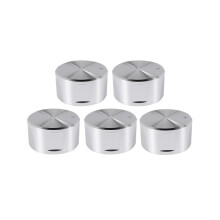 5 Metallknöpfe für Gasherde, 8 mm, Herdbedienung, Ofenknopf, Brennerknopf, Gasherdschalter, Ersatzteil