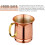 2x Bier-/melkpullen van puur koper, handgemaakte Moscow Mule-pullen, Moscow Mule, servies 4