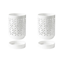 2x Orchid Pots with Holes, 4-inch Ceramic Orchid Pot for Repotting, Flower Pot for Indoor and Outdoor