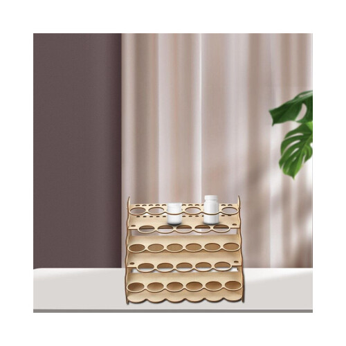 Model paint organizer, simple, multi-layered, delicate, practical paint holder, DIY pigment rack with multiple slots B 1