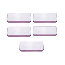 Set van 5 sublimatie-etuis van blank metaal voor transferdruk, met transferdruk voor potloden, pennen
