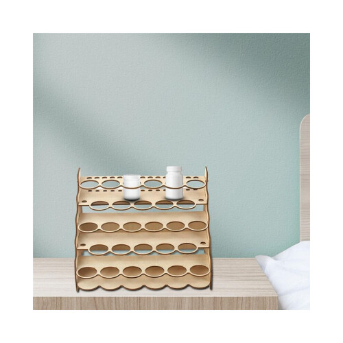Model paint organizer, simple, multi-layered, delicate, practical paint holder, DIY pigment rack with multiple slots B 2