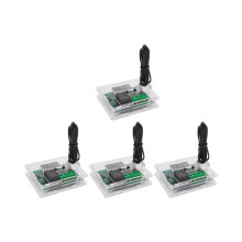 4 stuks W1209 digitale temperatuurregelaarmodule, elektronische temperatuurregelmodule met acrylbehuizing