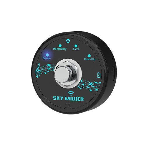 5.1 Wireless MIDI Controller, Rechargeable, Portable MIDI Foot Controller Pedal, Wireless MIDI System