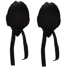 2x Unisex bandana muts hoofddoek hoofdband bikerpet piratensjaal in sportieve fietsbandana muts 100%