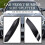 Front bumper – Side splitter spoiler trim for BMW – Black 2