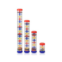 Set van 4 kinderregenbuisjes, regenbuis, rammelaar, regenstaafje met geluid, sensorisch luisterinstrument,
