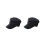 2X Stylish Plain Army Cap Castro Cadet Patrol Hat Adjustable (Black) 1