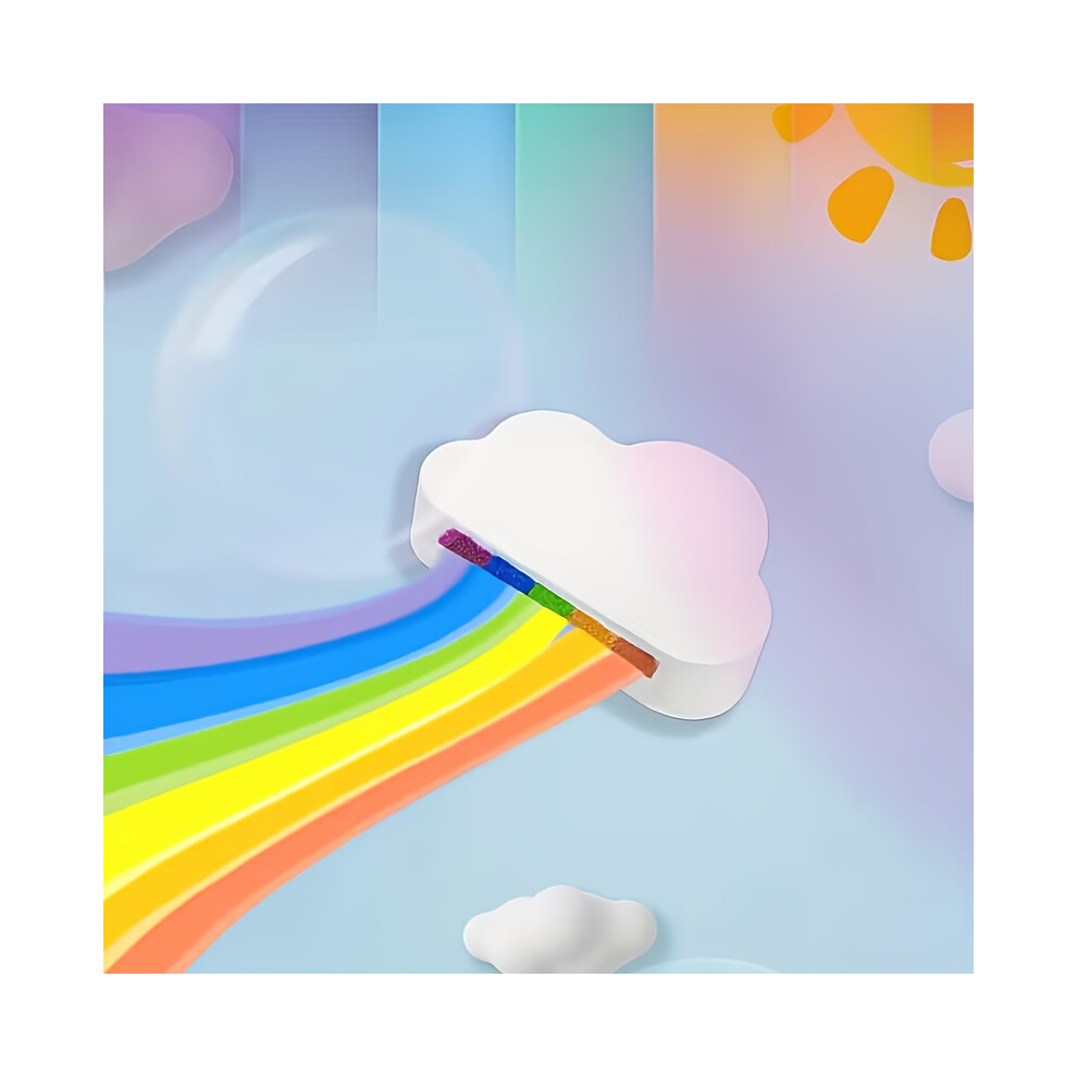 Rainbow Cloud Bath Bombs: Gently Cleanses for Softer, Smoother Skin. Water-soluble Colorful Foam Offers Sensory Delight