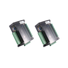 2X FX3U-24MR PLC industrial control card 14 inputs 10 outputs 6AD 2DA with 485 communication and RTC(A)