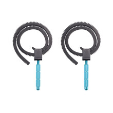 2x scherpstelring, zoomring, zoommechanisme met handgreep, gemaakt van aluminiumlegering, compatibel