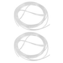 2x transparante pneumatische polyurethaan luchtslang van 4 meter (13,1 ft) met een diameter van 4 mm