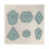 300 Papier-Patchworkformen, Acryl-Quiltvorlage, Quilten, Patchwork, Basteln, Nähen 3