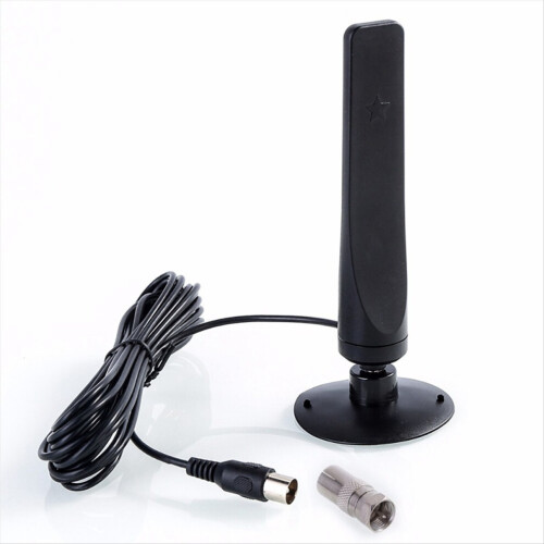 1Pcs Booster Active Signal Receiver Amplifier Mini DVB-T2 Antenna