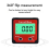 4x90 degree 2 button digital display tilt box plane protractor 2