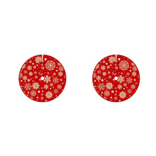 2x Kerstboomrok Tapijt Vloermat Buitendeken Kerstvloermat Hoes Huisfeest Nieuwjaarsdecoratie, D