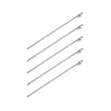 5x 50-100cm Uitschuifbare Roestvrijstalen Visbankstick Verstelbare Karperhengelsteun met Beetindicator