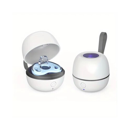 Portable pacifier sanitizing box for on the go. Rechargeable pacifier sanitizing box cleans within 180 1